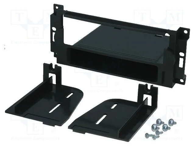 Moldura do R&aacute;dio, Chrysler,Jeep, 1 Din, Preta