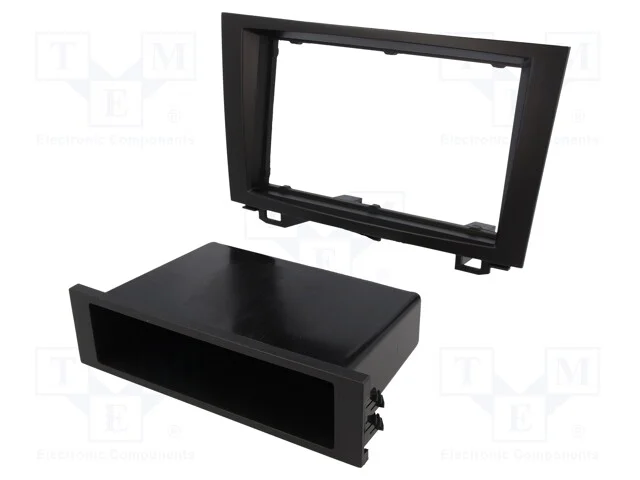 Moldura do r&aacute;dio, Honda, 2 DIN, preta