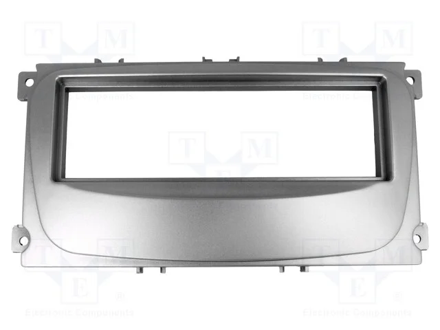 Moldura do R&aacute;dio, Ford, 1 Din, Prateado