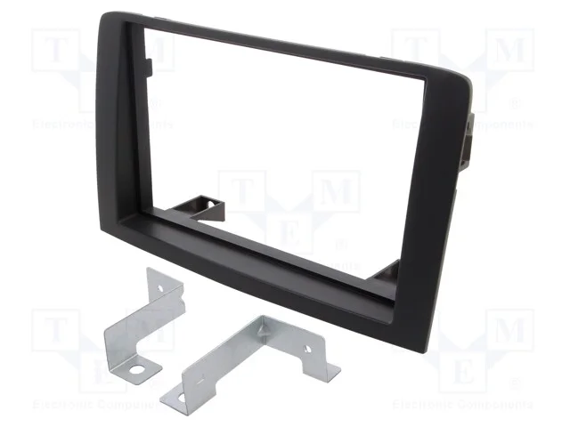 Moldura do r&aacute;dio, Fiat,Lancia, 2 DIN, cinzenta