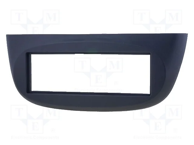 Moldura do R&aacute;dio, Renault, 1 Din, Preta
