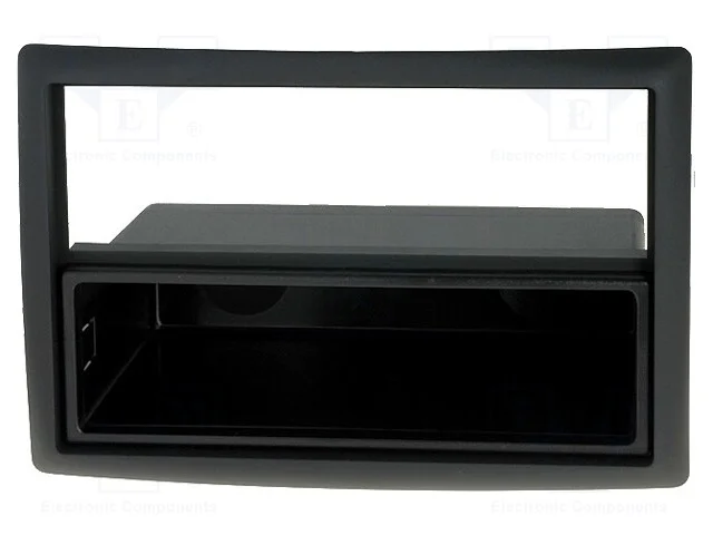 Moldura do r&aacute;dio, Renault, 2 DIN, preta