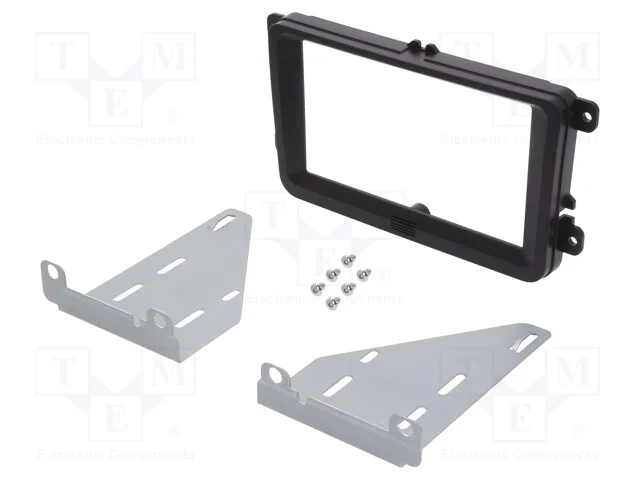 Moldura do R&aacute;dio, Seat,Vw,koda, 2 Din, Preta