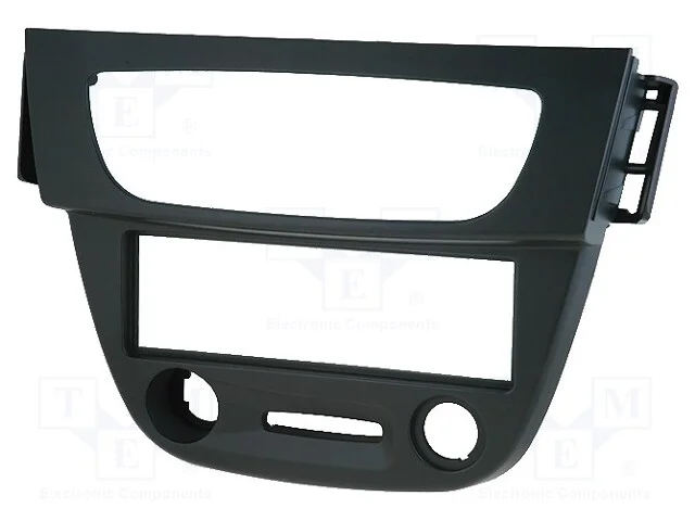 Moldura do r&aacute;dio, Renault, 1 DIN, preta