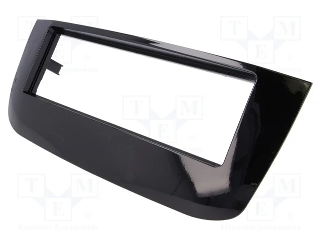 Moldura do R&aacute;dio, Fiat, 1 Din, Preto Brilhante