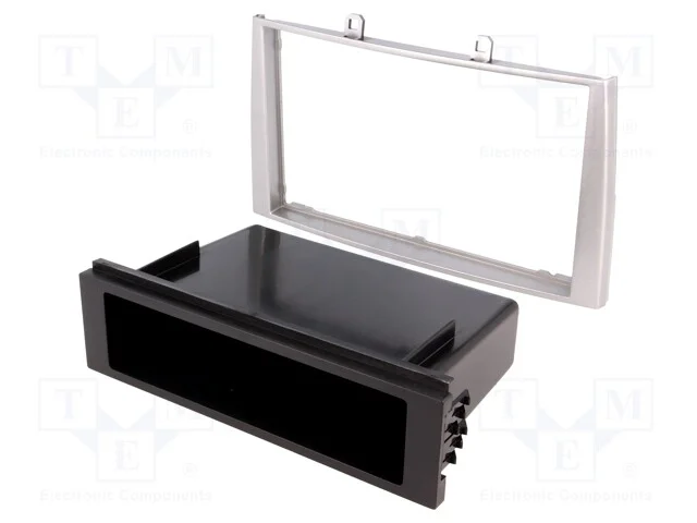 Moldura do r&aacute;dio, Peugeot, 2 DIN, prateado