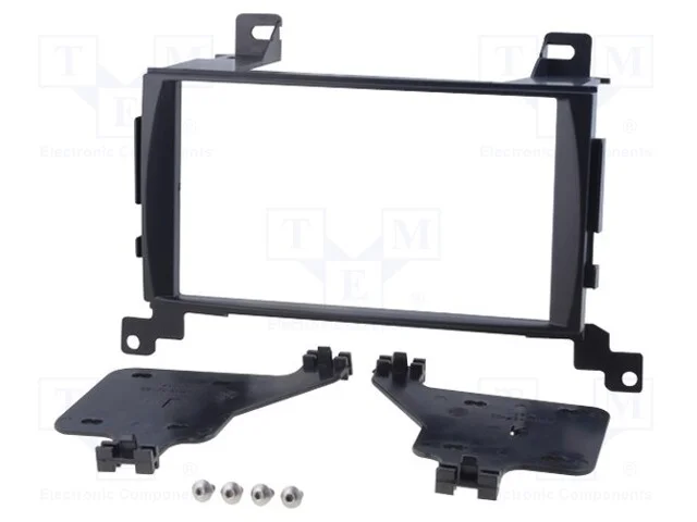 Moldura do R&aacute;dio, Hyundai, 2 Din, Preta