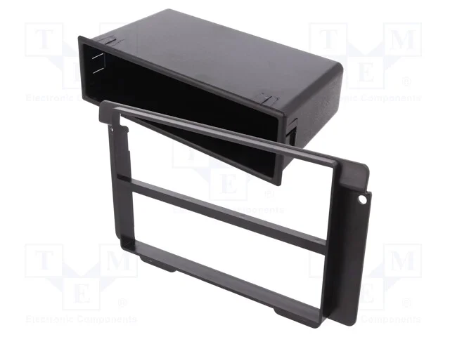 Moldura do r&aacute;dio, Land Rover, 2 DIN, preta