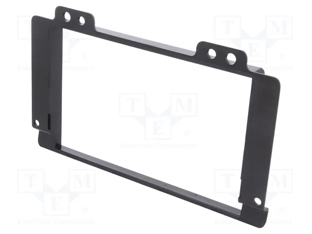 Moldura do r&aacute;dio, Land Rover, 2 DIN, preta