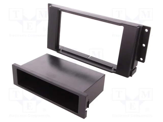Moldura do R&aacute;dio, Land Rover, 2 Din, Preta