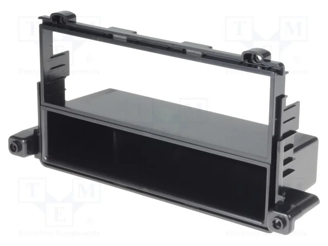Moldura do R&aacute;dio, Hyundai, 1 Din, Preta