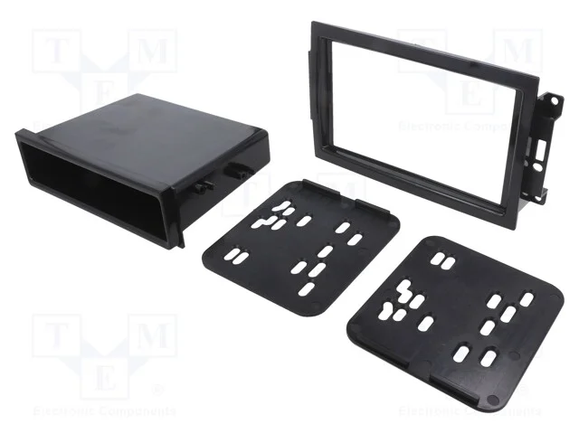 Moldura do R&aacute;dio, Chrysler,Dodge,Jeep, 2 Din, Preta