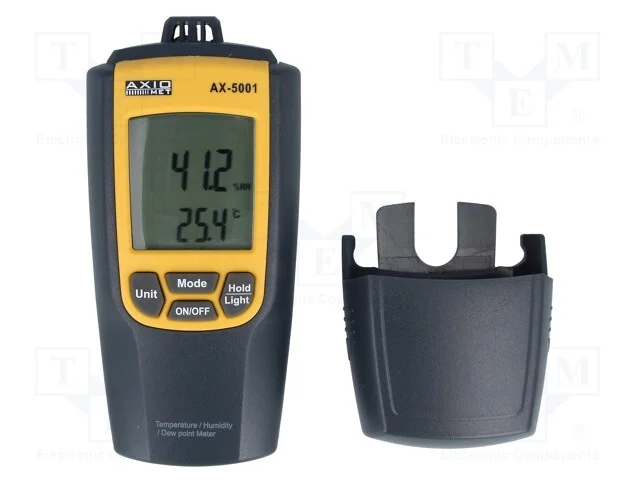 Termohigr&oacute;metro, LCD, An&aacute;lise: 1x/s, -10&divide;50C, 0&divide;1.