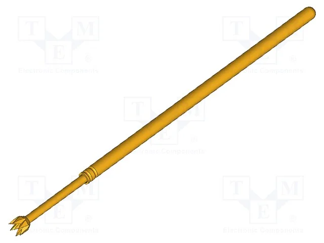 Agulha para teste, Flex&atilde;o das molas de trabalho: .