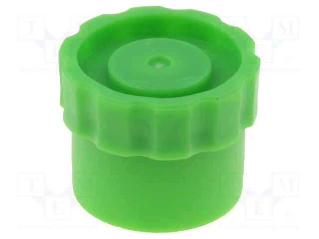 Tampa, 30/55ml, Verde, para Seringas, Sem Silicone, Polipropileno
