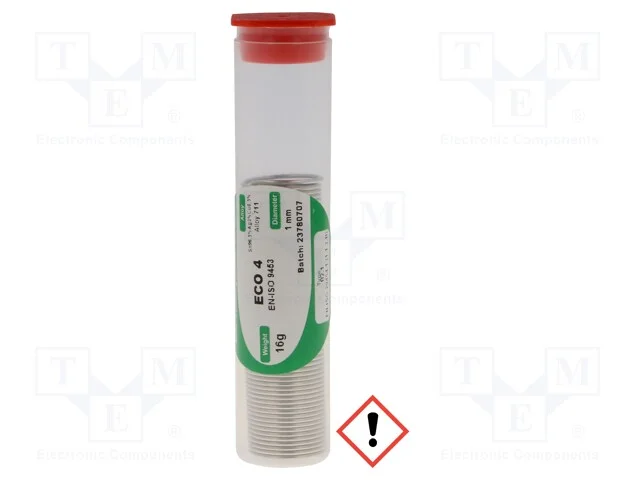 Arame de Solda, Sn96,5ag3cu0,5, 1mm, 16g, Sem Chumbo, Bobina