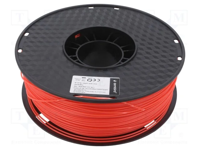 Filamento: HIPS, 1,75mm, vermelho, 1kg