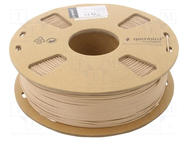 Filament: Pla, 1.75mm, Wood-Like, 190&divide;220c, 1kg