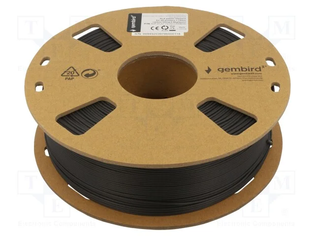 Filamento: Pla, 1,75mm, Carbon, 190&divide;220c, 800g