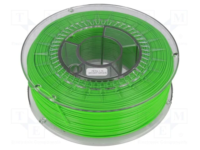Filamento: PET-G, : 1,75mm, verde (claro), 220&divide;25.