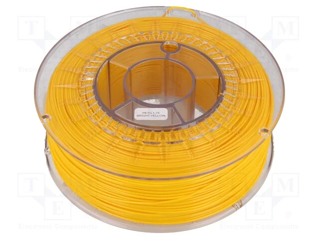 Filamento: PET-G, : 1,75mm, amarelo (claro), 220&divide;.