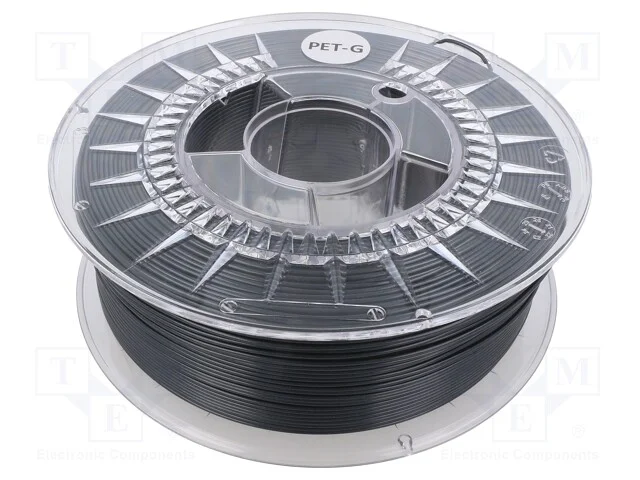 Filamento: PET-G, : 1,75mm, a&ccedil;o escuro, 220&divide;250C,.