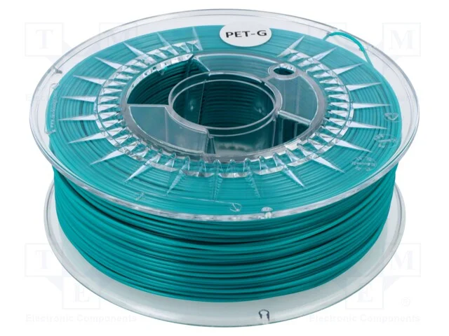 Filamento: Pet-G, : 1,75mm, Verde-Esmeralda, 220&divide;250c, 1kg