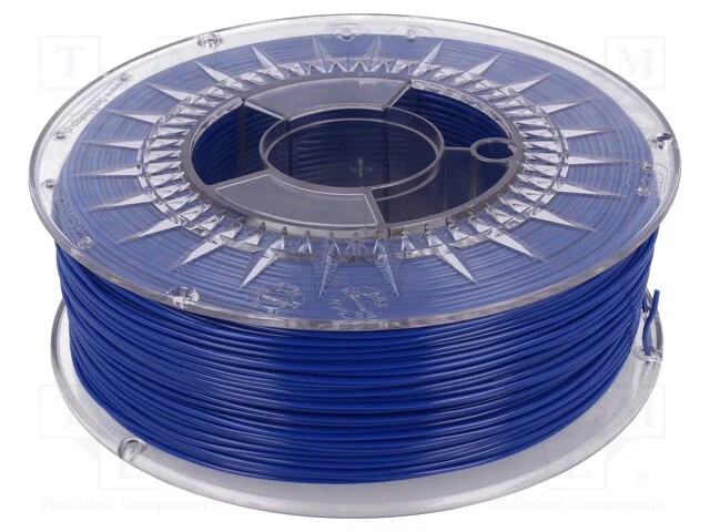Filamento: PET-G, : 1,75mm, azul, 220&divide;250C, 1kg