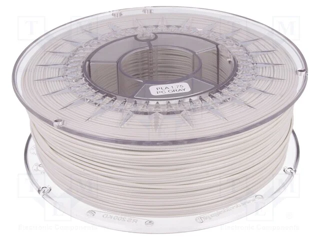 Filamento: PLA, : 1,75mm, cinza de computador, 20.