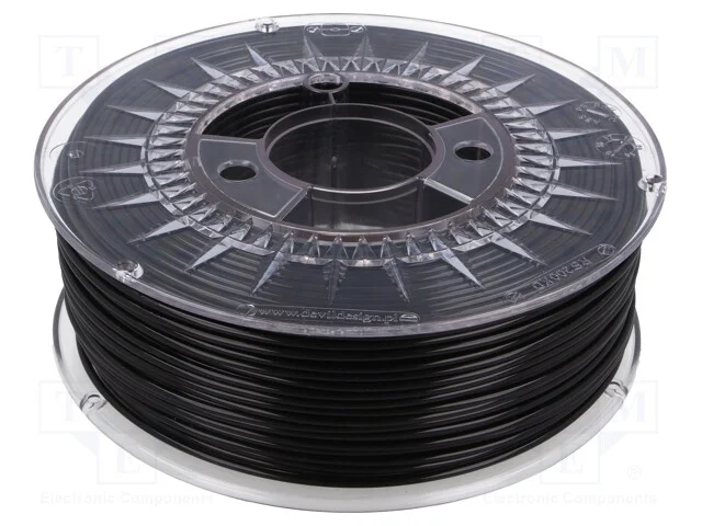 Filamento: Pla, : 2,85mm, Preta, 200&divide;235c, 1kg