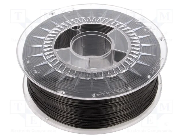Filamento: TPU, : 1,75mm, preta, 210&divide;230C, 1kg