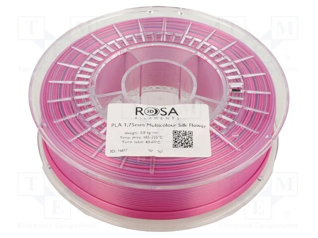 Filamento: PLA Multicolour, 1,75mm, flower, 195&divide;2.