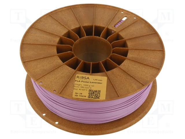 Filamento: PLA Pastle, 1,75mm, lavanda, 185&divide;225C,.