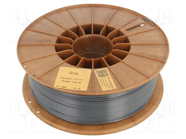 Filamento: Pet-G, 1,75mm, Cinzenta, 220&divide;250c, 1kg