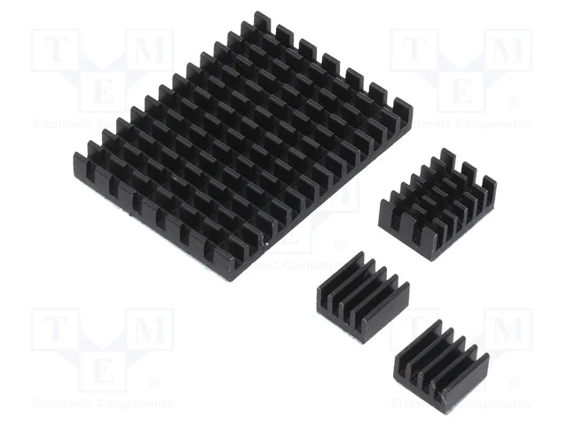Preta, Raspberry Pi 4 B, alum&iacute;nio, Acess&oacute;rios: di.