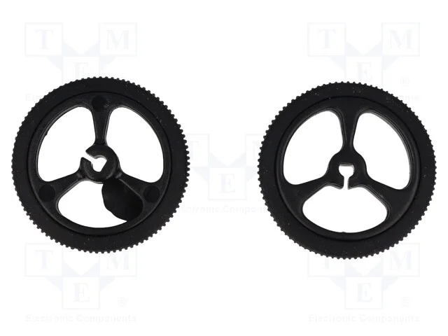 Roda, preta, Eixo: incis&atilde;o D, por encaixe, : 32mm.