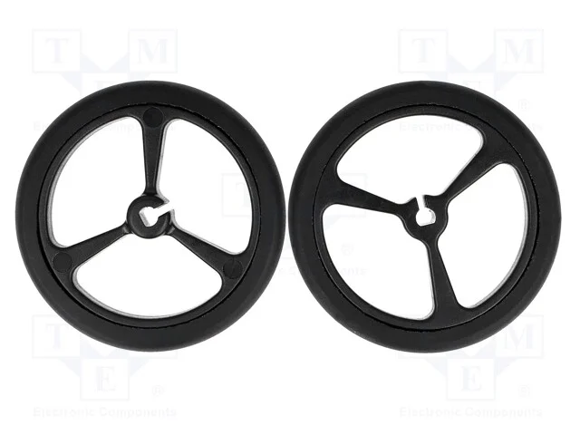 Roda, preta, Eixo: incis&atilde;o D, por encaixe, : 40mm.