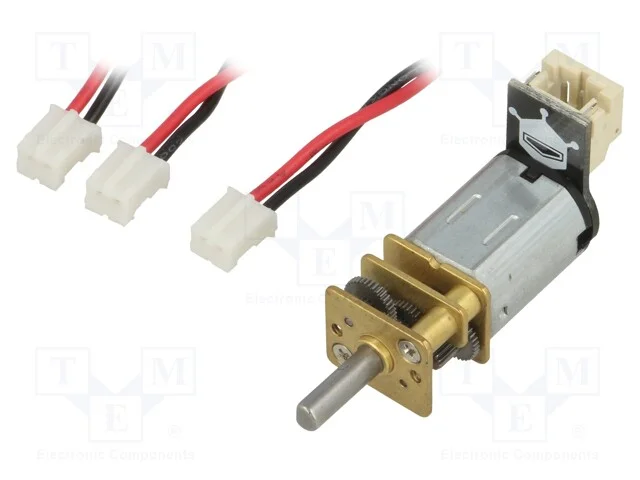 Motor: DC, com transmiss&atilde;o, 1&divide;6VDC, 350mA, Eixo: .
