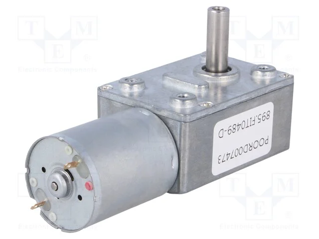 Motor: DC, com transmiss&atilde;o helicoidal, 6&divide;15VDC, 1.