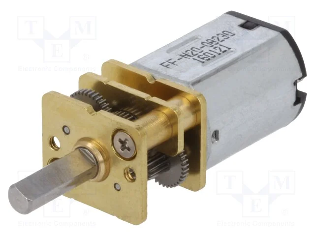 Motor: DC, com transmiss&atilde;o, 6VDC, 61mA, Eixo: inc.