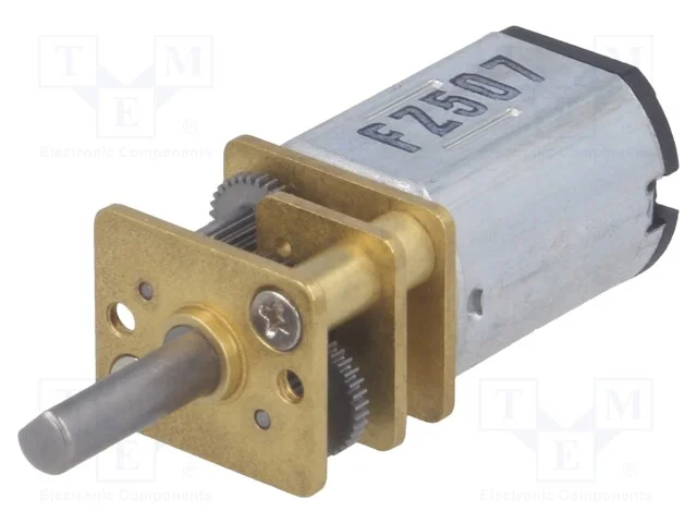 Motor: DC, com transmiss&atilde;o, LP, 6VDC, 360mA, Eixo.