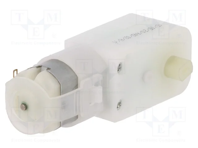 Motor: DC, angular,com transmiss&atilde;o pl&aacute;stica, 6VDC.