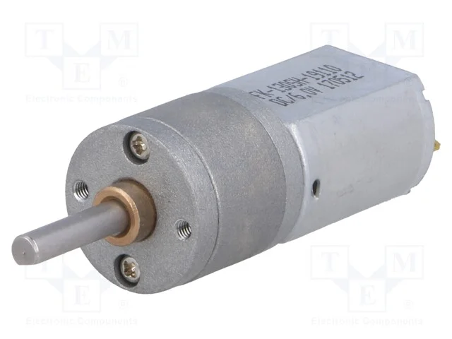Motor: DC, com transmiss&atilde;o, 6VDC, 2,9A, Eixo: inc.