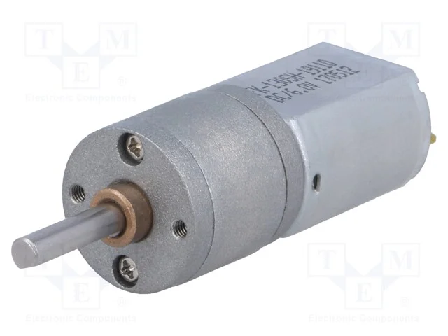Motor: DC, com transmiss&atilde;o, 6VDC, 2,9A, Eixo: inc.