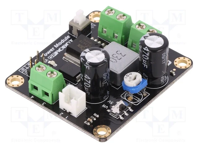 Indutor: Step Down, Usai: 3,3&divide;25v, Uent: 3,6&divide;25v, 5a, 46x50mm