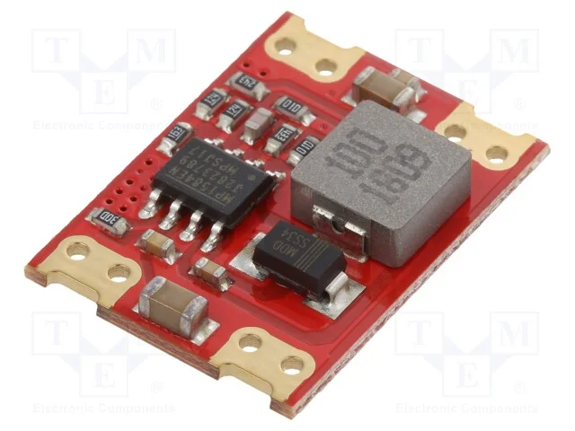 Indutor: step down, Usai: 5V, Uent: 8&divide;28V, 3A, 85.