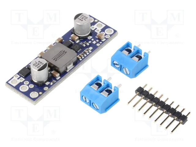 Indutor: Step Up, Usai: 6v, Uent: 2,9&divide;6v, 5a, 80&divide;95%, 48x15mm