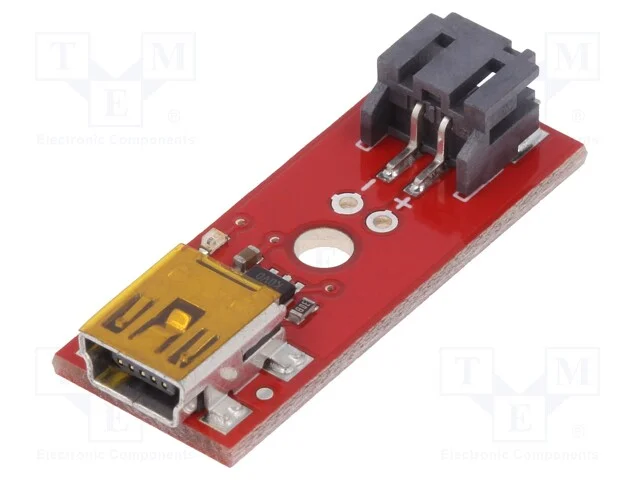 M&oacute;dulo: carregador Li-Po/Li-Ion, 5VDC, USB B micro