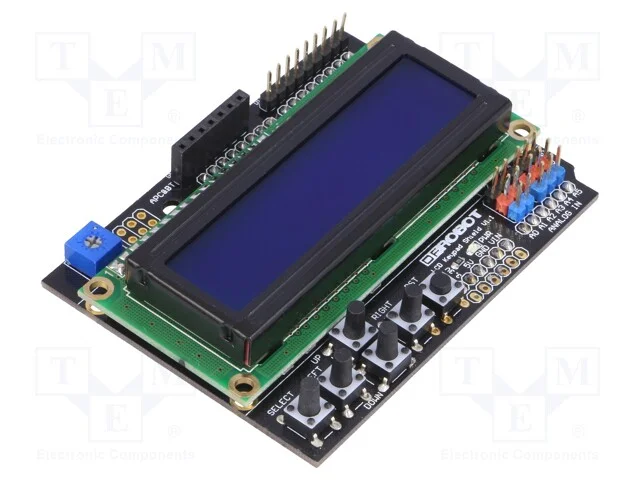 Monitor: Lcd, 16x2, Azul, 80x58mm, Led, Interface: Gpio, de Cavilha