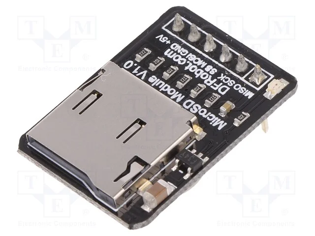 M&oacute;dulo: adaptador, microSD, Arduino, SPI, 5VDC